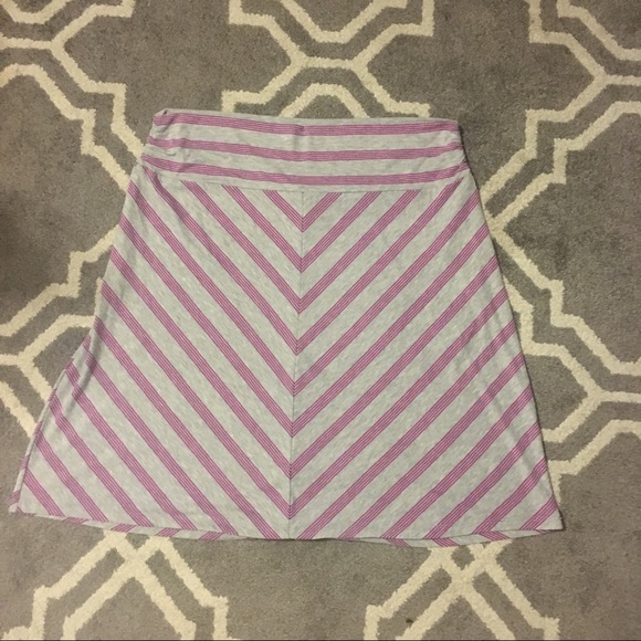 Faded Glory Dresses & Skirts - Diagonally Striped Purple and Gray Skirt Faded Glory Dresses & Skirts - Diagonally Striped Purple and Gray Skirt
